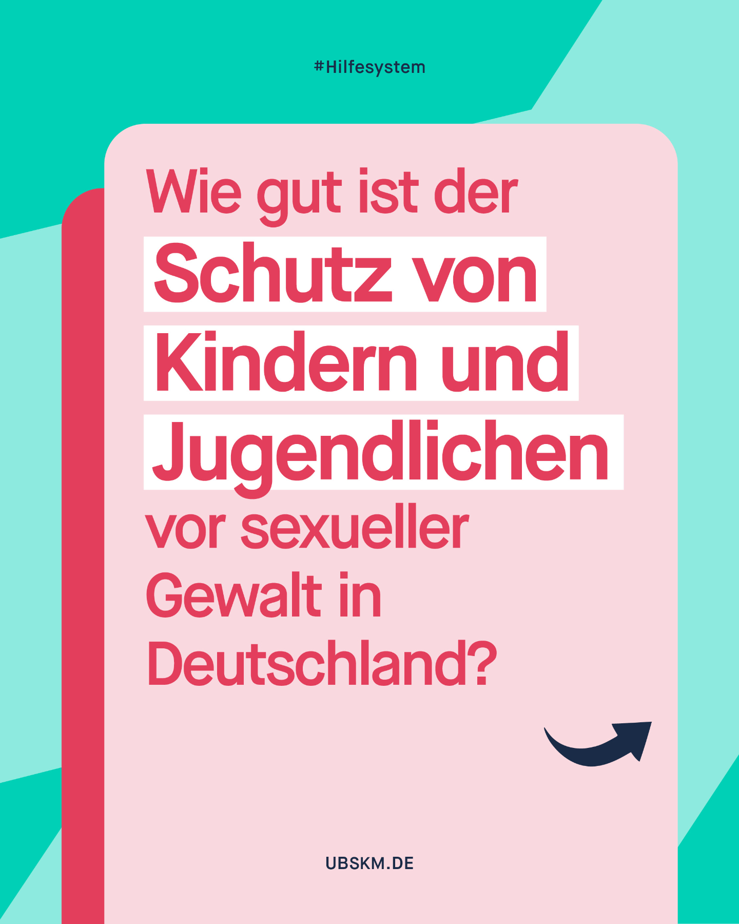!B Der kürzlich erschienene „Out of the Shadows Index 2026“ analysiert, wie 60 Länder versuchen, sexuelle Gewalt gegen Kinder und Jugendliche zu verhindern. 

Bewertet wurden die vier Bereiche Prävention, Heilung, Gerechtigkeit und Regierungsführung. Bei der Studie wurde deutlich: Kein Land bietet umfassenden Schutz vor sexueller Gewalt. 

In Deutschland ist vor allem die Prävention noch unzureichend: Die Aufklärung in Schulen, die Unterstützung für Eltern, die Entwicklung von Schutzkonzepten in Einrichtungen oder niedrigschwellige Hilfeangebote sind noch längst nicht umfassend vorhanden. In der Kategorie „Heilung“, also der Unterstützung für Betroffene durch schnelle, kostenlose und umfassende Hilfe, schneidet Deutschland dagegen vergleichsweise gut ab. Die Autor*innen der Studie betonen, dass alle Länder weiter nachbessern müssen, um Kinder und Jugendliche wirksam vor sexueller Gewalt zu schützen. Den „perfekten Score“ gibt es nicht. 

👆 Jede und jeder kann bereits jetzt dazu beitragen, dass Kinder und Jugendliche besser geschützt sind. Wie das geht, steht auf 🔗 nicht-wegschieben.de. 
 
#Prävention #UBSKM #MissbrauchsBeauftragte
