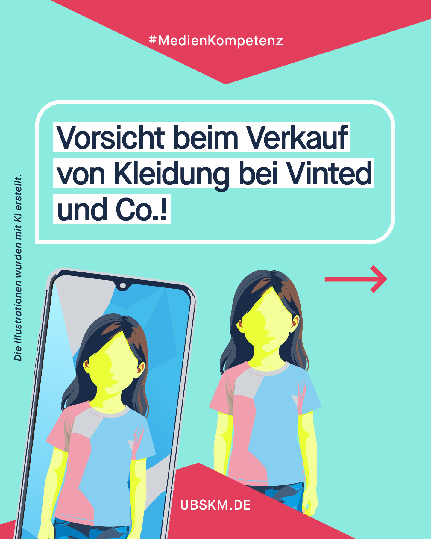 !B Secondhand kaufen ist nachhaltig, und der Verkauf gebrauchter Kleidung boomt. Doch worauf sollte man achten, wenn man Kleidung auf Plattformen wie Vinted, Kleinanzeigen und Co. verkauft? 

Das Wichtigste: Fotos von Kindern oder Jugendlichen haben auf Verkaufsplattformen nichts zu suchen. Wie überall im Internet birgt das Veröffentlichen von Fotos Risiken – sie können kopiert, mithilfe von KI in pornografische Deepfakes verwandelt und in pädokriminellen Netzwerken missbräuchlich verwendet werden. 

Auch sexuelle Belästigungen und sogar Prostitutionsanfragen über die Chatfunktion der Online-Verkaufsplattformen sind keine Seltenheit. 

#GemeinsamGegenMissbrauch #Missbrauchsbeauftragte #Medienkompetenz #Vinted