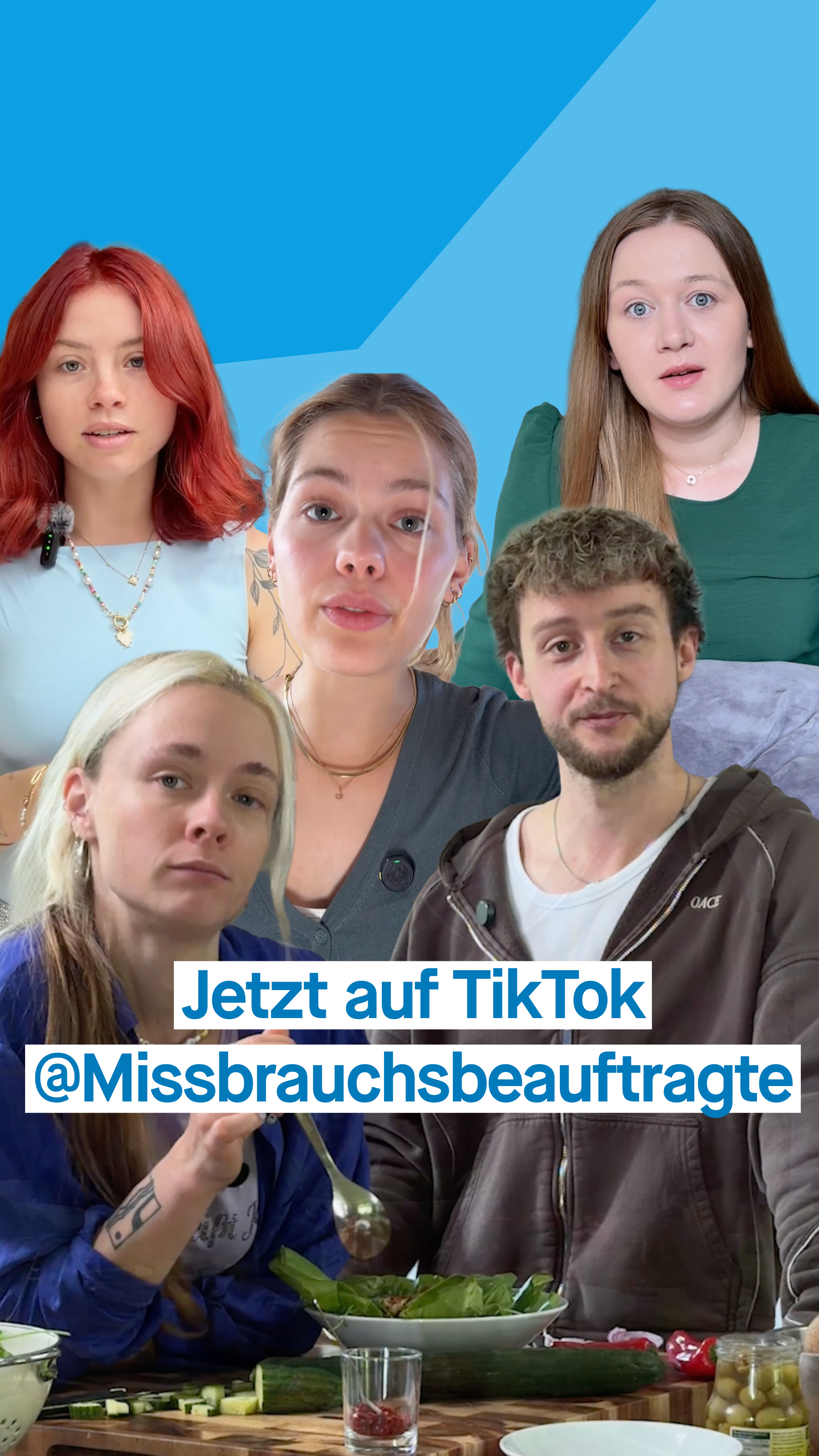 Ab sofort gibt es eine neue Videoreihe auf unserem TikTok-Kanal @ Missbrauchsbeauftragte. Es geht um Fragen wie: „Welche Kinder und Jugendlichen werden von Tätern und Täterinnen ausgesucht?” oder auch „Wie bin ich eine gute Freundin für eine Betroffene?”. 

Philine (@ph1line​), Philipp (@doublep96​), Greta (von @juuuport​) und Meret (@meret_reissberg​) sprechen über persönliche Erfahrungen, über sexuelle Belästigungen und Gewalt online oder über Täterstrategien und geben Tipps, wie man Betroffenen helfen kann. Schaut mal vorbei. 

#GemeinsamGegenMissbrauch #Missbrauchsbeauftragte #TikTok #UBSKM