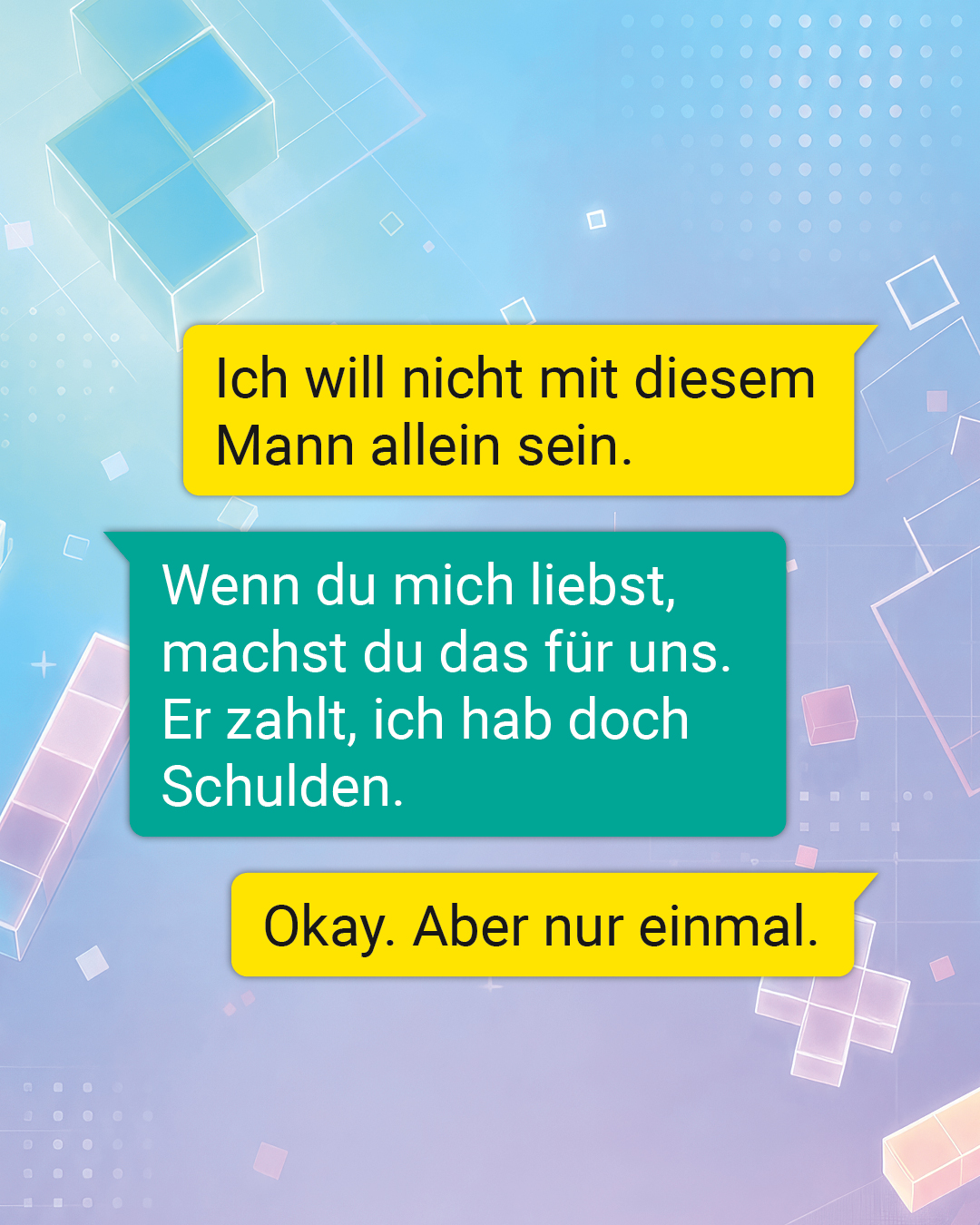 !B Die Loverboy-Methode beginnt oft nicht mit Gewalt. Sondern mit Aufmerksamkeit, Komplimenten, Nähe und dem Gefühl: Da versteht mich endlich jemand. 

⚠️ Doch genau das kann Teil der Strategie sein. Täter bauen Vertrauen auf, machen Jugendliche emotional abhängig, isolieren sie von Freund*innen und ihrer Familie — und setzen sie später unter Druck. Oft passiert das online, über Chats, Social Media oder Messenger. Die Loverboy-Methode führt zu emotionaler Erpressung und sexueller Ausbeutung. 

Wichtig für Eltern und Bezugspersonen: Ruhig bleiben, Interesse zeigen, ansprechbar sein und Hilfe holen, wenn etwas komisch wirkt. 

➡️ ️Mehr Informationen und Hilfe findest du auf nicht-wegschieben.de (Link im Profil) 

#NichtWegschieben #Missbrauchsbeauftragte #UBSKM #BMBFSFJ #Loverboy