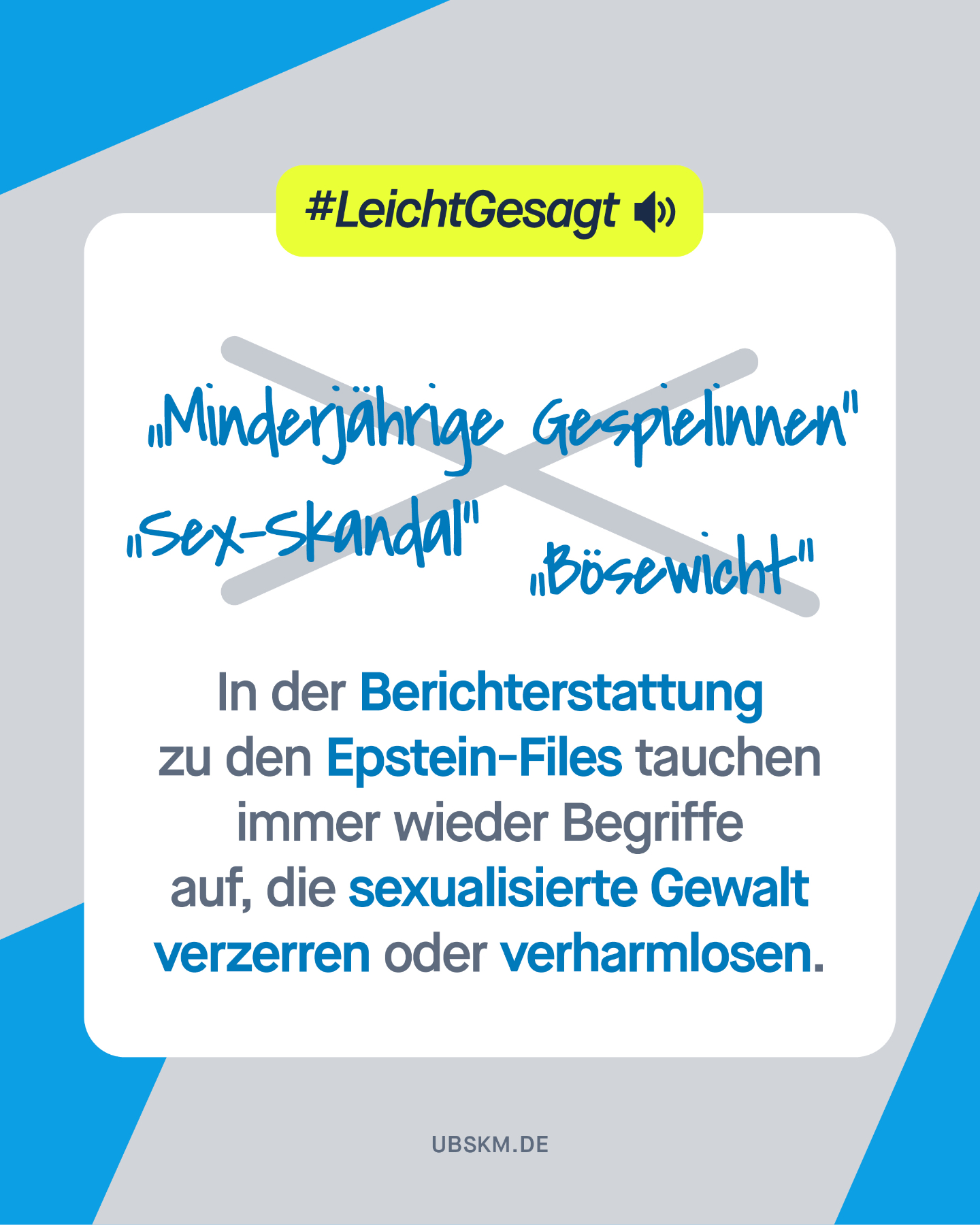 !B Gemeinsam für eine betroffenensensible #Berichterstattung. 🤝 

#UBSKM #MissbrauchsBeauftragte