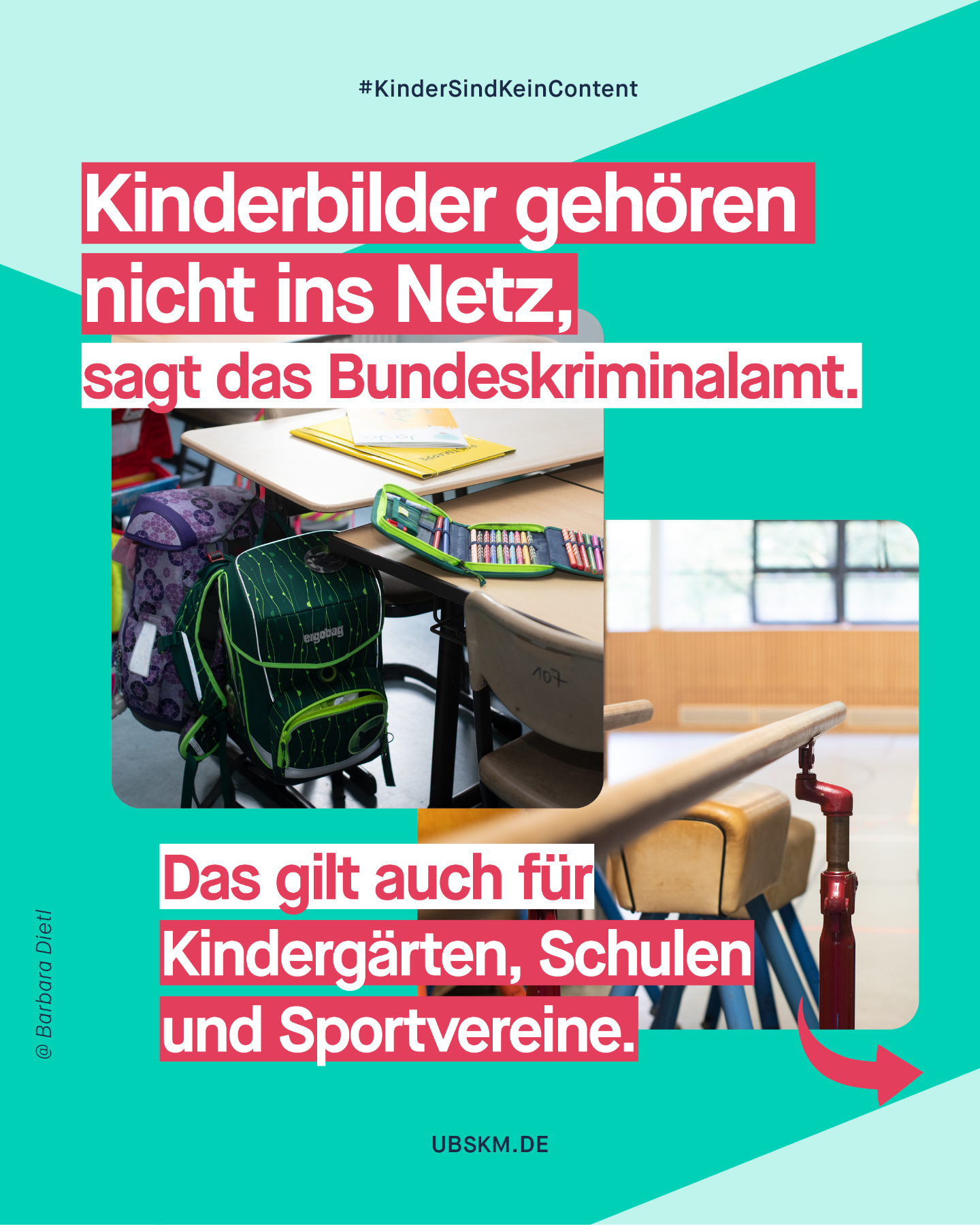 !B Du bist in einer Eltern-WhatsApp-Gruppe des Lehrers deines Kindes, wo Bilder und Daten geteilt werden? Oder: Es gibt im Kindergarten eine App, in der alles, was das Kind tut, erfasst wird? Ist das alles überhaupt legal? 

Auch Kinder haben Rechte, wie das Recht auf Schutz der Privatsphäre und Ehre oder das Recht am eigenen Bild. Aber: Erwachsene machen oft Bilder, teilen diese und dabei wird das Kind meistens nicht gefragt, ob es das für okay hält. Damit Erwachsene, die in Einrichtungen und Vereinen arbeiten, wo sich Kinder und Jugendliche aufhalten, wissen, wie man sich kritisch mit der Veröffentlichung von Bildern auseinandersetzt, hat @savethechildren_de einen Leitfaden erstellt. 

Die Inhalte des Leitfadens basieren auf zahlreichen Gesprächen mit Expert*innen von Kinder- und Jugendschutzorganisationen und der Polizei. Kooperationspartner ist @jugendschutznet​, das gemeinsame Kompetenzzentrum von Bund, Ländern und Landesmedienanstalten für den Schutz von Kindern und Jugendlichen im Internet. 

#KinderSindKeinContent #GemeinsamGegenMissbrauch #Missbrauchsbeauftragte #SexuelleGewalt #SexualisierteGewalt #Missbrauch #UBSKM #KeinRaumFürMissbrauch #NichtWegschieben #Kinderschutz #SaveTheChildren #Prävention #Schule #Kita #SportVerein