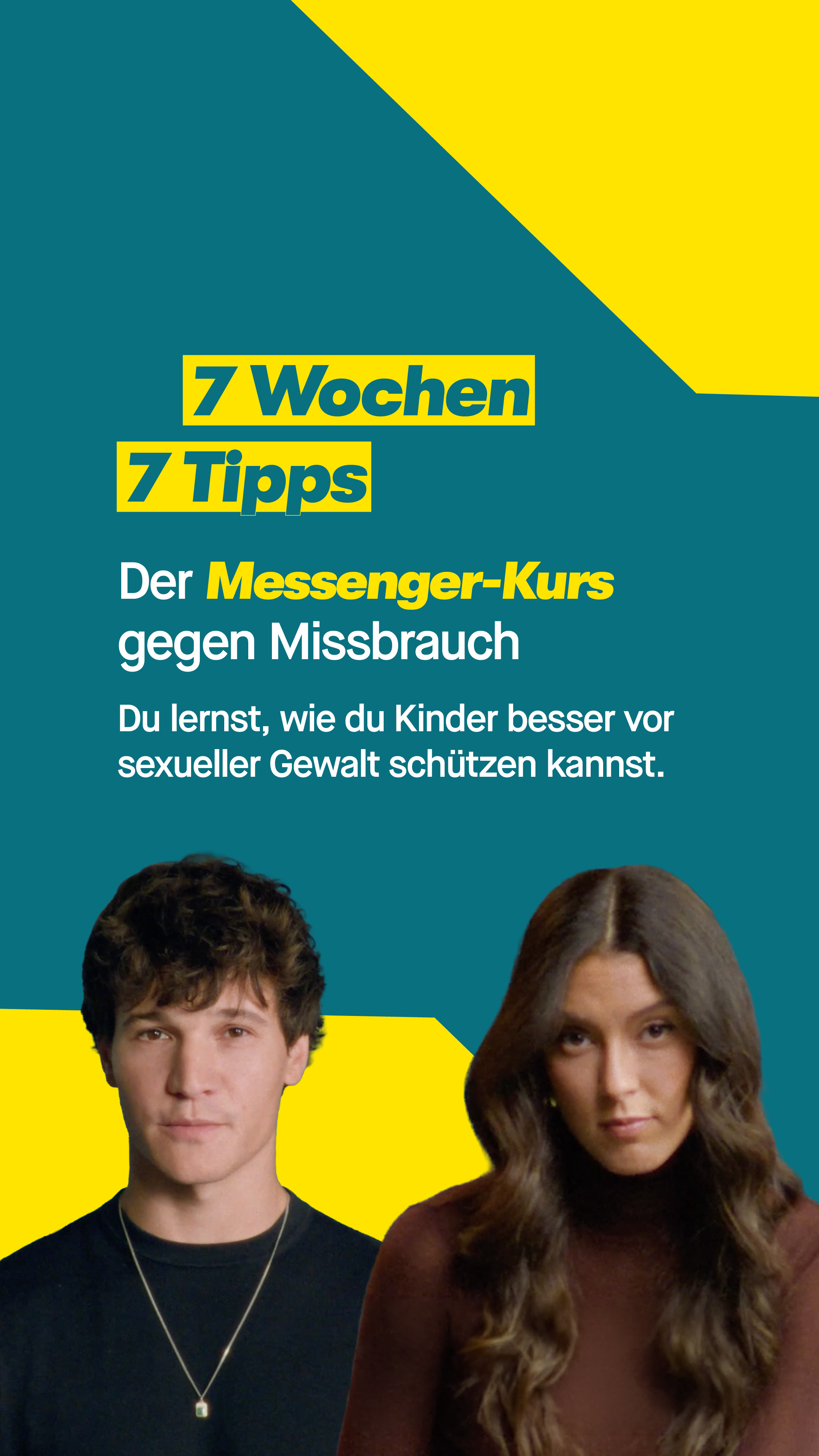 🚨 Täterstrategien ins Leere laufen lassen – 7 Tipps in 7 Wochen. 

Missbrauchstäter und -täterinnen nutzen gezielt aus, dass sich die meisten im Alltag zu wenig mit dem Thema sexueller Missbrauch beschäftigen. Kinder brauchen Erwachsene, die hinschauen, zuhören und handeln. 

Mit dem kostenlosen #NichtWegschieben WhatsApp-Kurs lernst du: 
✔️ wie du Kinder stärkst, 
✔️ wie du mit ihnen über Gefühle, Körper und Grenzen sprichst und 
✔️ worauf Erwachsene achten sollen, um Kinder besser zu schützen. 

Schieb deine Verantwortung nicht weg. Kinderschutz beginnt im Alltag.

🤳 Jetzt kostenlos anmelden: nicht-wegschieben.de/kurs 

#Kinderschutz #UBSKM #ElternTipps #Missbrauchsbeauftragte #NichtWegschieben