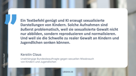 DEEPFAKES – KI ERZEUGT SEXUALISIERTE DARSTELLUNGEN VON KINDERN